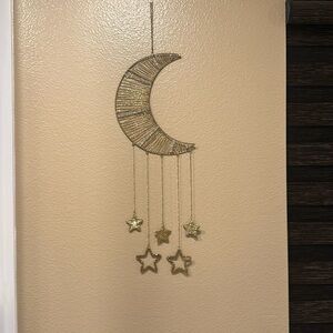 Moon and stars wall decor